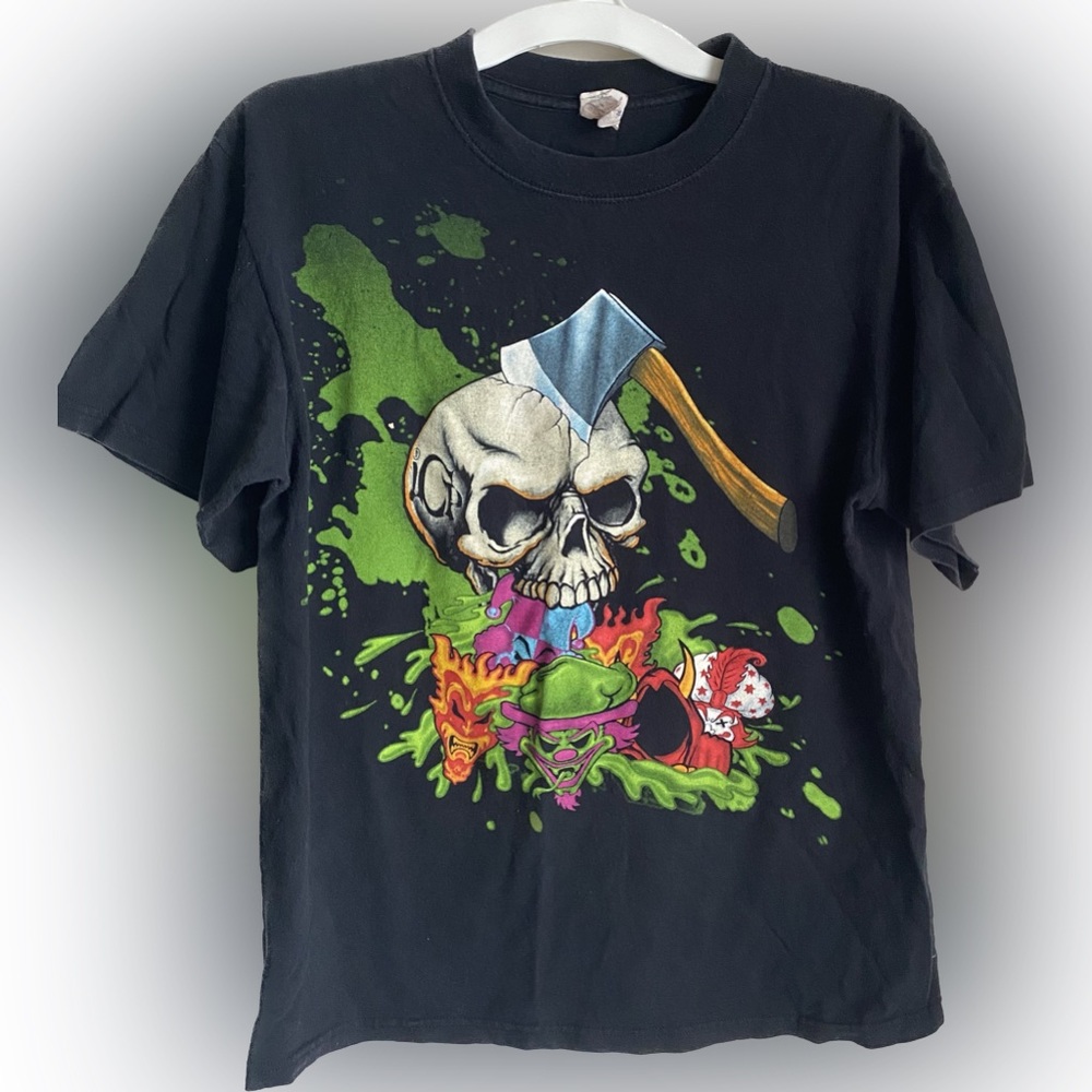 Retro Y2K ICP insane clown posse tee Hatchet Riddle Box Great Milenko size M